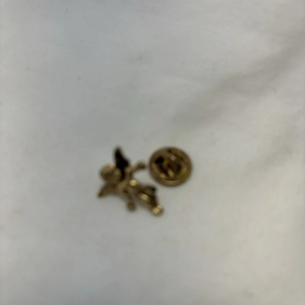 Angel On My Shoulder Guardian Angel Gold Toned Lapel Pin Male